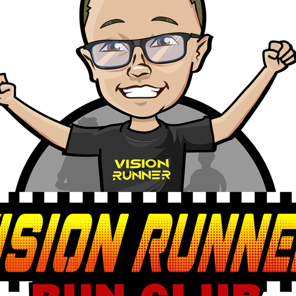 vision runner logo closeup